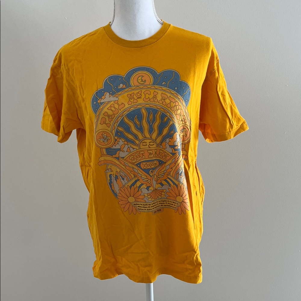 Paul McCartney Graphic Tour Yellow T-Shirt